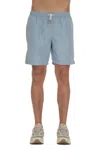 Eleventy Quick-dry Solid Swimwear In Blue