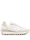 Eleventy Logo-patch Panelled Sneakers In Weiss