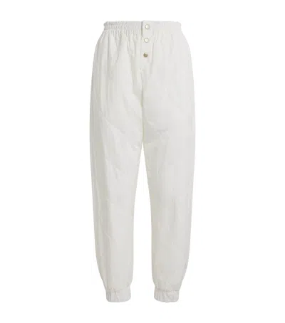 Eleventy Quilted Trousers In White