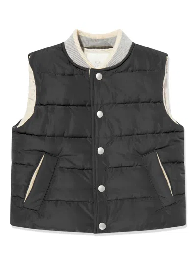 Eleventy Kids' Quilted Waistcoat In Blue