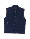 Eleventy Quilted-pattern Gilet In Multi