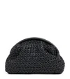 Eleventy Raffia Woven Clutch Bag In Pattern