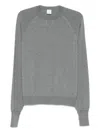 Eleventy Crew Neck Raglan Sleeve Sweater In Gray