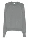 Eleventy Crew Neck Raglan Sleeve Sweater In Gray