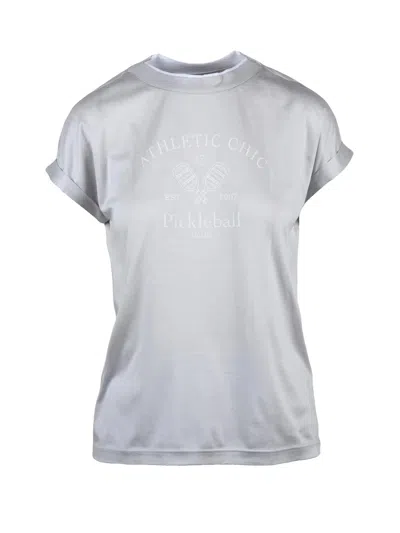 Eleventy Red Lyocell Cotton T-shirt In White
