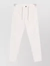 Eleventy Regimental Jogger Trousers Drawstring In White