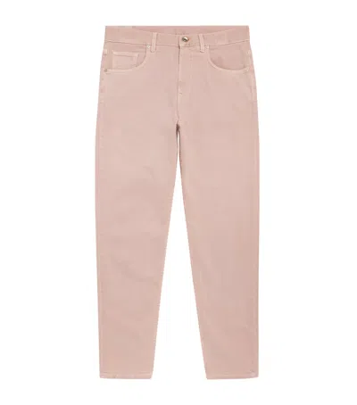 Eleventy Relax Straight Jeans In Pink