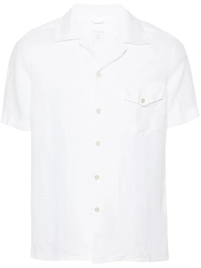 Eleventy Relaxed Fit Short Sleeve Shirt In White