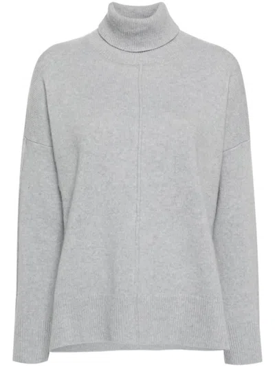 ELEVENTY ELEVENTY RELAXED FIT TURTLENECK SWEATER IN GREY KNIT