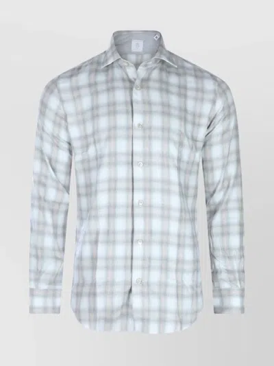 ELEVENTY RELAXED PLAID LONG SLEEVE BUTTON-DOWN SHIRT