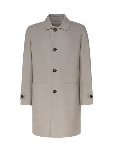 ELEVENTY REVERSIBLE COAT IN WOOL