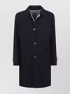 Eleventy Reversible Coat With Back Vent Detail In Blue