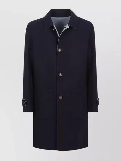 ELEVENTY REVERSIBLE COAT WITH BACK VENT DETAIL