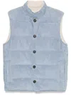 Eleventy Reversible Gilet In Blue