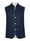 Shop Eleventy Reversible Vest In Beis