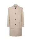 Eleventy Platinum Man Coat Beige Size 38 Wool In Neutral