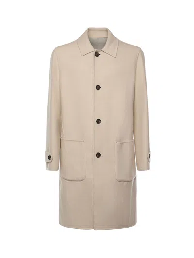 ELEVENTY REVERSIBLE WOOL COAT