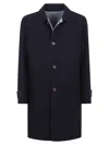 Eleventy Reversible Coat With Back Vent Detail In Black
