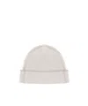 Eleventy Beanie With Ribbed Cuff In White