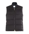Eleventy Ribbed Collar Vest In Black