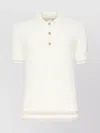 Eleventy Ribbed Cotton Polo In Beige