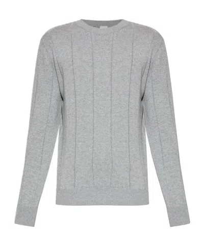 ELEVENTY VERTICAL-RIBBED COTTON SWEATER