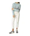 Eleventy Ribbed Crew Neck Sweater In White