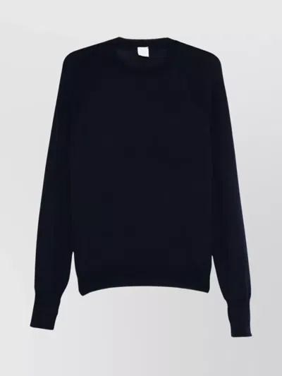 ELEVENTY RIBBED CREWNECK RAGLAN SWEATER WITH LONG SLEEVES