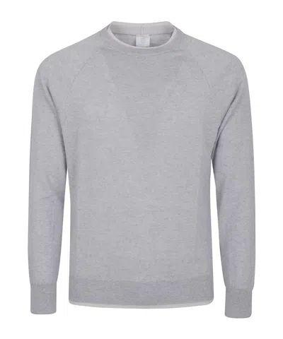 ELEVENTY RIBBED CREWNECK SWEATER