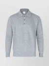 Eleventy Ribbed Crewneck Sweater With Cuffs And Hem In Gray