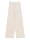 Eleventy Ribbed Drawstring Trousers In Neutral