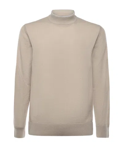 Eleventy Ribbed High-neck Sweater In Neutral