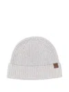 Eleventy Ribbed-knit Beanie In Gray