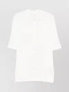 Eleventy Ribbed Knitted Shirt French Collar