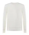 Eleventy Ribbed Round-neck Sweater In White