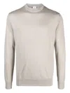Eleventy Maglia Girocollo Doppio Collo In Gray