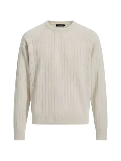 Eleventy Ribbed Sweater In Neutral
