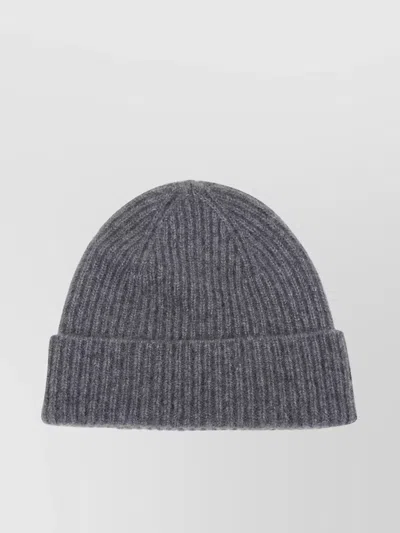 Eleventy Ribbed Texture Folded Cuff Hat