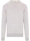 Eleventy Wool And Silk Sweater In Grey