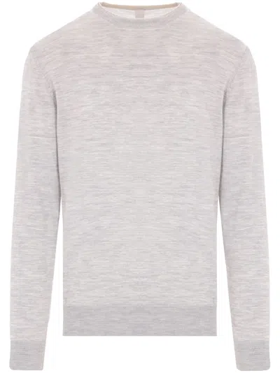 Eleventy Ribbed-trim Sweater In Grey