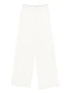 Eleventy Ribbed Trousers In White