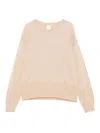 Eleventy Ribbed Wool Blend Sweater In Neutral