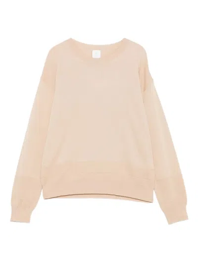 Eleventy Ribbed Wool Blend Sweater In Neutral