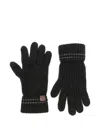 Eleventy Gerippte Handschuhe Aus Kaschmir In Black