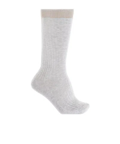 ELEVENTY ELEVENTY RIBBED-KNIT SOCKS
