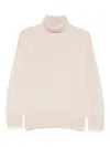 Eleventy Cashmere Rollneck Sweater In Neutral