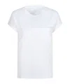 Eleventy Patch-pocket Rolled-cuff T-shirt In White