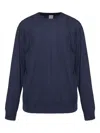 Eleventy Round-neck Long-sleeve Sweater In Blue