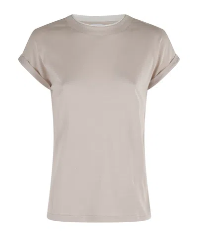 Eleventy Kids' Round Neck Short Sleeve T-shirt In Neutral