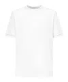 Eleventy Round Neck Short Sleeve T-shirt In White